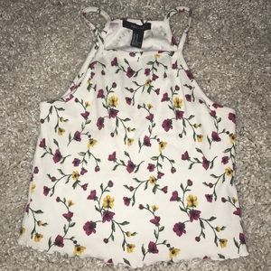 Cute Flowered cropped top shirt